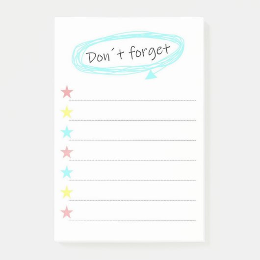 Laat je aanbieding niet vergeten post-it® notes (Voorkant)