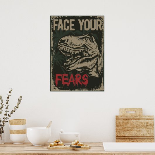 Laat je angst zien poster (Keuken)