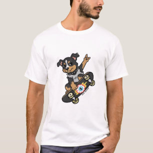 Laat je attitude zien met de "Dog Skates" T-shirt