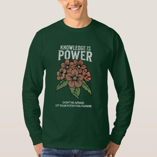 laat je bloemenliefhebber je bloemen t-shirt (Voorkant)