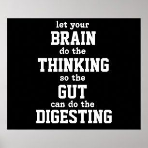 Laat je brein Poster denken