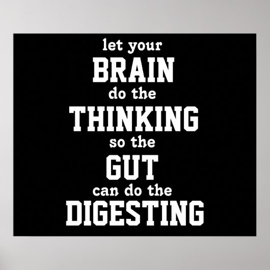 Laat je brein Poster denken (Voorkant)