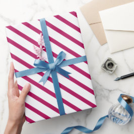 Laat Je Cadeau Bloeien in Diep Roze Roze Cadeaupapier