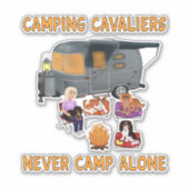 Laat je Cavalier's Inner Camper ontketenen: Fun Ca Sticker (Voorkant)