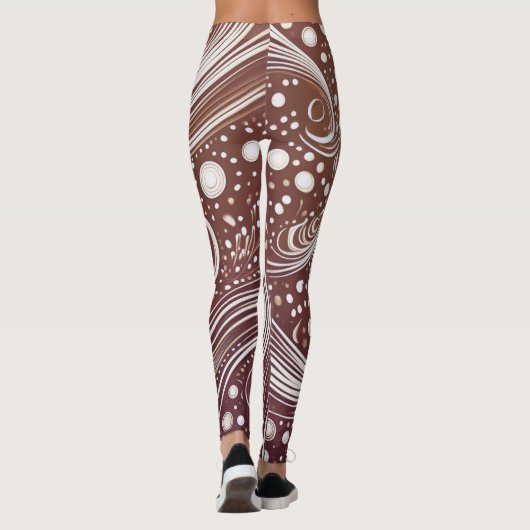 Laat je creativiteit de vrije loop: Funky Pattern  Leggings (Achterkant)