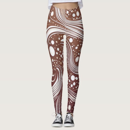 Laat je creativiteit de vrije loop: Funky Pattern  Leggings (Voorkant)