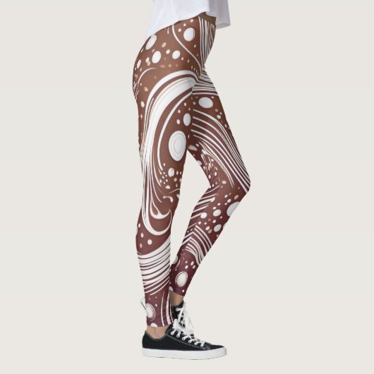 Laat je creativiteit de vrije loop: Funky Pattern  Leggings (Rechts)