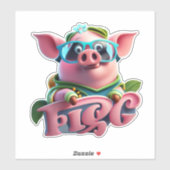 Laat je creativiteit de vrije loop met Pig Sticker (Vel)