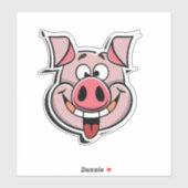 Laat je creativiteit de vrije loop met Pig Sticker (Vel)