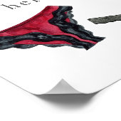 Laat je deelprogramma's hier vallen. Lingerie Show Poster (Hoek)