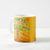 Laat je doelen groeien koffiemok (Voorkant links)