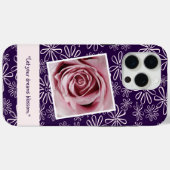 Laat je dromen bloeien - Blush Paarse Pattern Case-Mate iPhone Case (Achterkant (horizontaal))