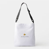 Laat je dromen bloeien. crossbody tas (Achterkant)