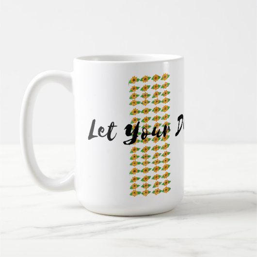 🌸 "Laat je dromen bloeien" Koffiemok (Links)