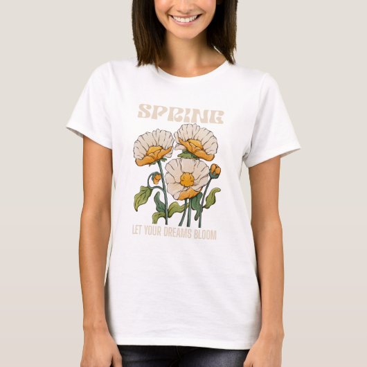 Laat je dromen bloeien t-shirt (Voorkant)