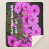 Laat je dromen bloesem bloeien sherpa deken (Voorkant)