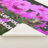 Laat je dromen bloesem bloeien sherpa deken (3/4)