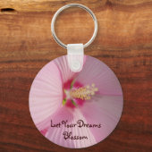 Laat je dromen bloesem bloeien sleutelhanger (Voorkant)