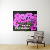 Laat je dromen bloesem bloeien wandkleed (In Situ (horizontaal))