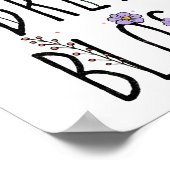 Laat je dromen bloesem bloemen Inspirerend Poster (Hoek)