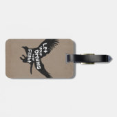 Laat je dromen de vlucht nemen bagagelabel (Achterkant horizontaal)