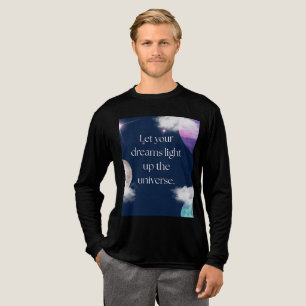 Laat je dromen het universum verlichten – Inspirat Tri-Blend Shirt