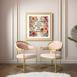 Laat je dromen je vleugels fotoprint zijn foto afdruk