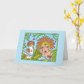 Laat je dromen_ kaart achter (Gele Bloem)