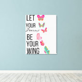 Laat je dromen Motivatie zijn Canvas Afdruk (Insitu (Houten vloer))