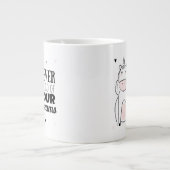 Laat je dromen nooit los grote koffiekop (Voorkant)