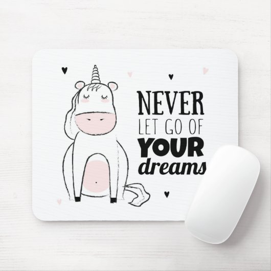 Laat je dromen nooit los muismat (Met muis)