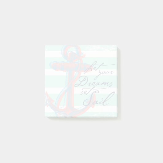Laat je dromen opwinden post-it® notes (Voorkant)