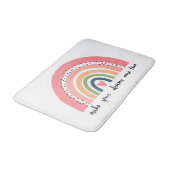 Laat je dromen uitkomen met echte regenboog badmat (Gekanteld)