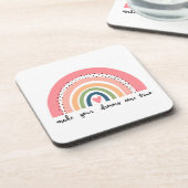 Laat je dromen uitkomen met echte regenboog bier onderzetter (Linkerzijde)