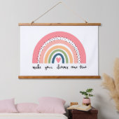 Laat je dromen uitkomen met echte regenboog hangend wandkleed (Slaapkamer)