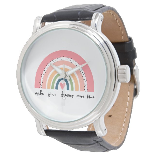 Laat je dromen uitkomen met echte regenboog horloge (Gekanteld)