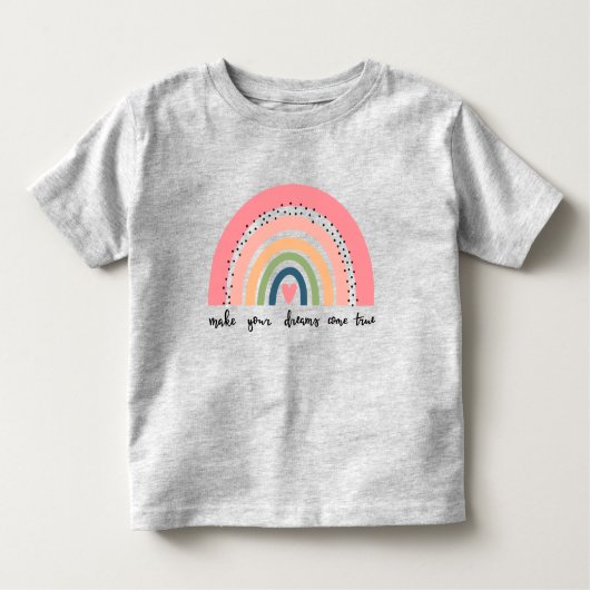 Laat je dromen uitkomen met echte regenboog kinder shirts (Voorkant)