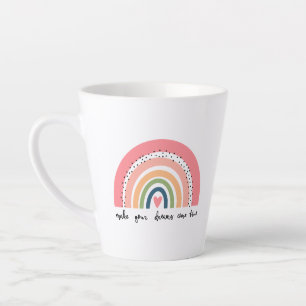 Laat je dromen uitkomen met echte regenboog latte mok