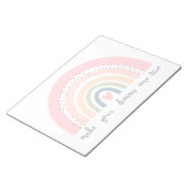 Laat je dromen uitkomen met echte regenboog notitieblok (Schuin)
