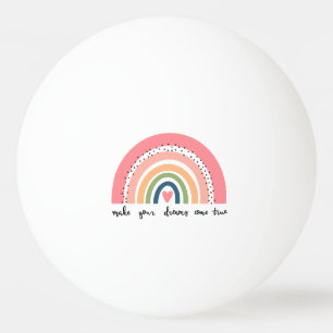 Laat je dromen uitkomen met echte regenboog pingpongbal