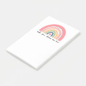 Laat je dromen uitkomen met echte regenboog post-it® notes (Schuin)