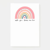 Laat je dromen uitkomen met echte regenboog post-it® notes (Voorkant)