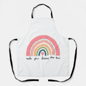 Laat je dromen uitkomen met echte regenboog schort (Voorkant)