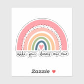 Laat je dromen uitkomen met echte regenboog sticker (Vel)