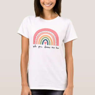 Laat je dromen uitkomen met echte regenboog t-shirt