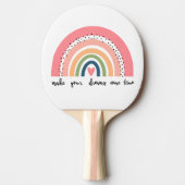 Laat je dromen uitkomen met echte regenboog tafeltennisbatje (Voorkant)