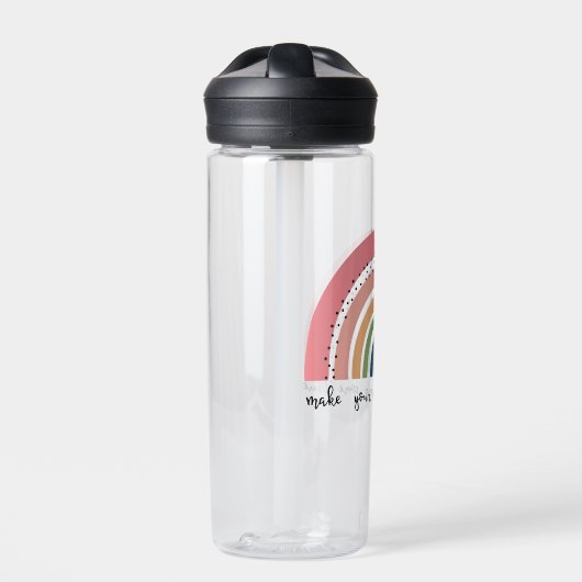 Laat je dromen uitkomen met echte regenboog waterfles (Voorkant)