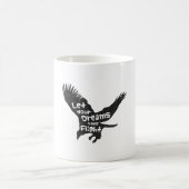 Laat je dromen vliegen Adelaar Zwart Koffiemok (Center)