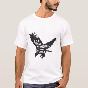 Laat je dromen vliegen met Eagle Black T-shirt