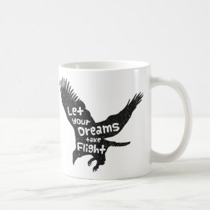 Laat je dromen vliegen Vliegende Adelaar Koffiemok